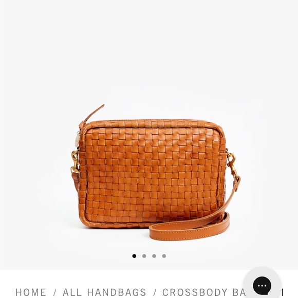 Clare V Midi Sac crossbody in brown woven leather - Picture 5 of 5